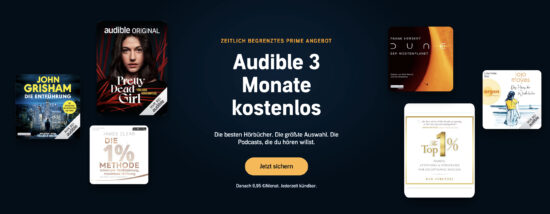 Audible Deal Hörbücher Rabatt Sparen günstig